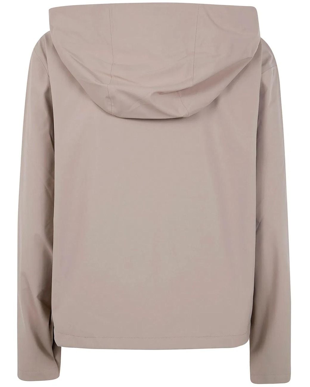 Rains Brown "Suva" Hardshell Short String Jacket