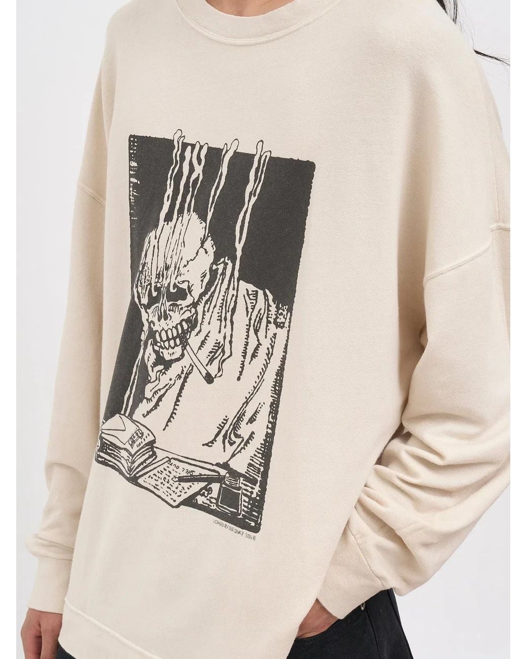 Our Legacy Natural Slack Cotton Sweatshirt for men