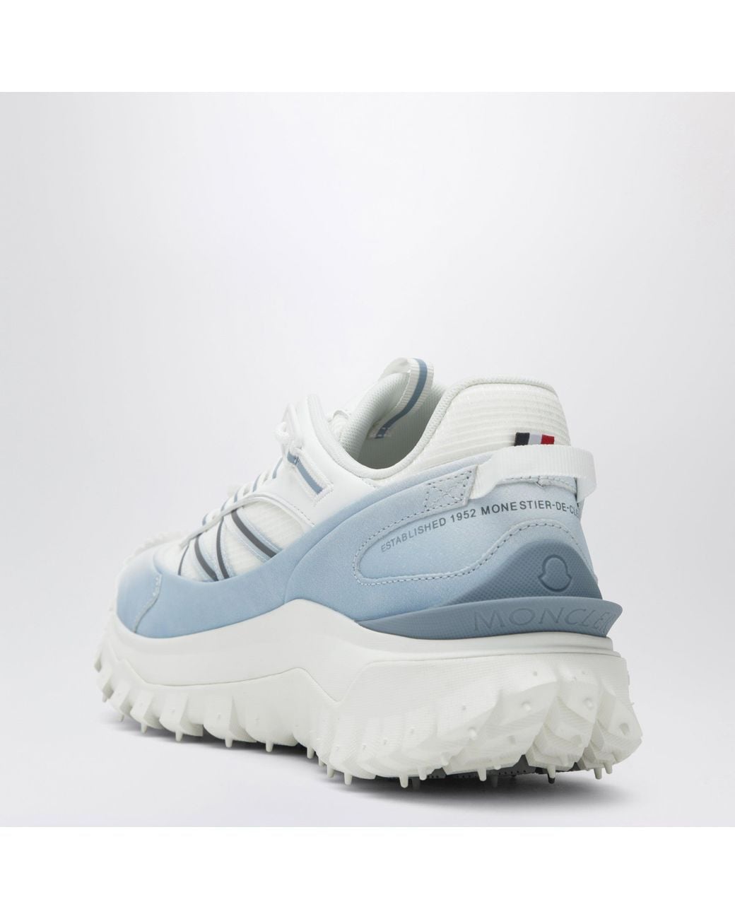Moncler Blue Trailgrip Sneakers/Light With Vibram Megagrip Sole for men