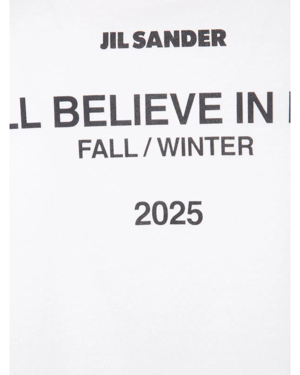 Jil Sander White T-Shirt Short Sleeves for men