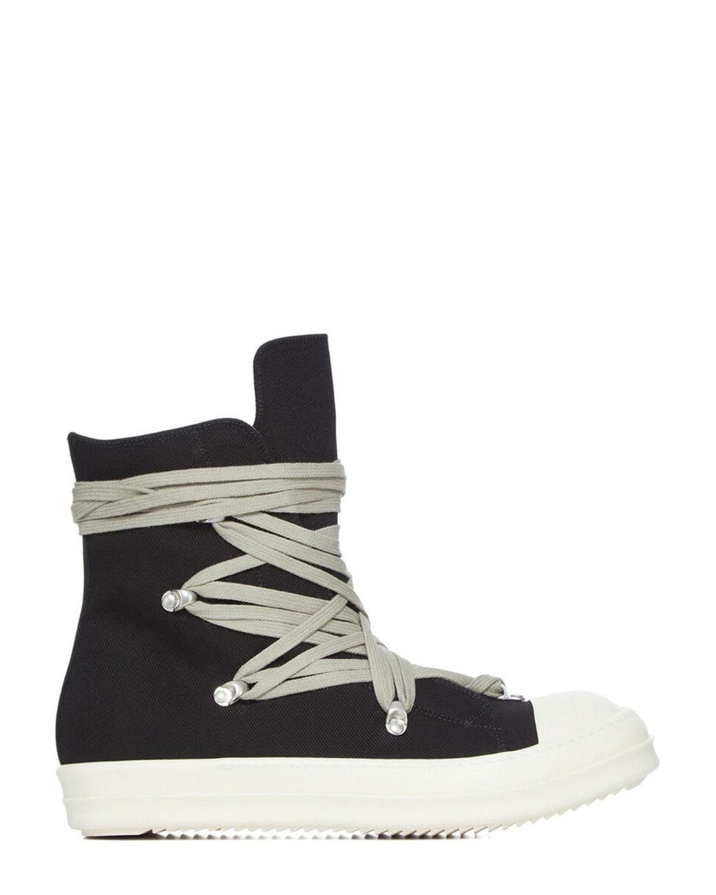 Rick Owens Black Milk Milk Megalace Sneakers for men