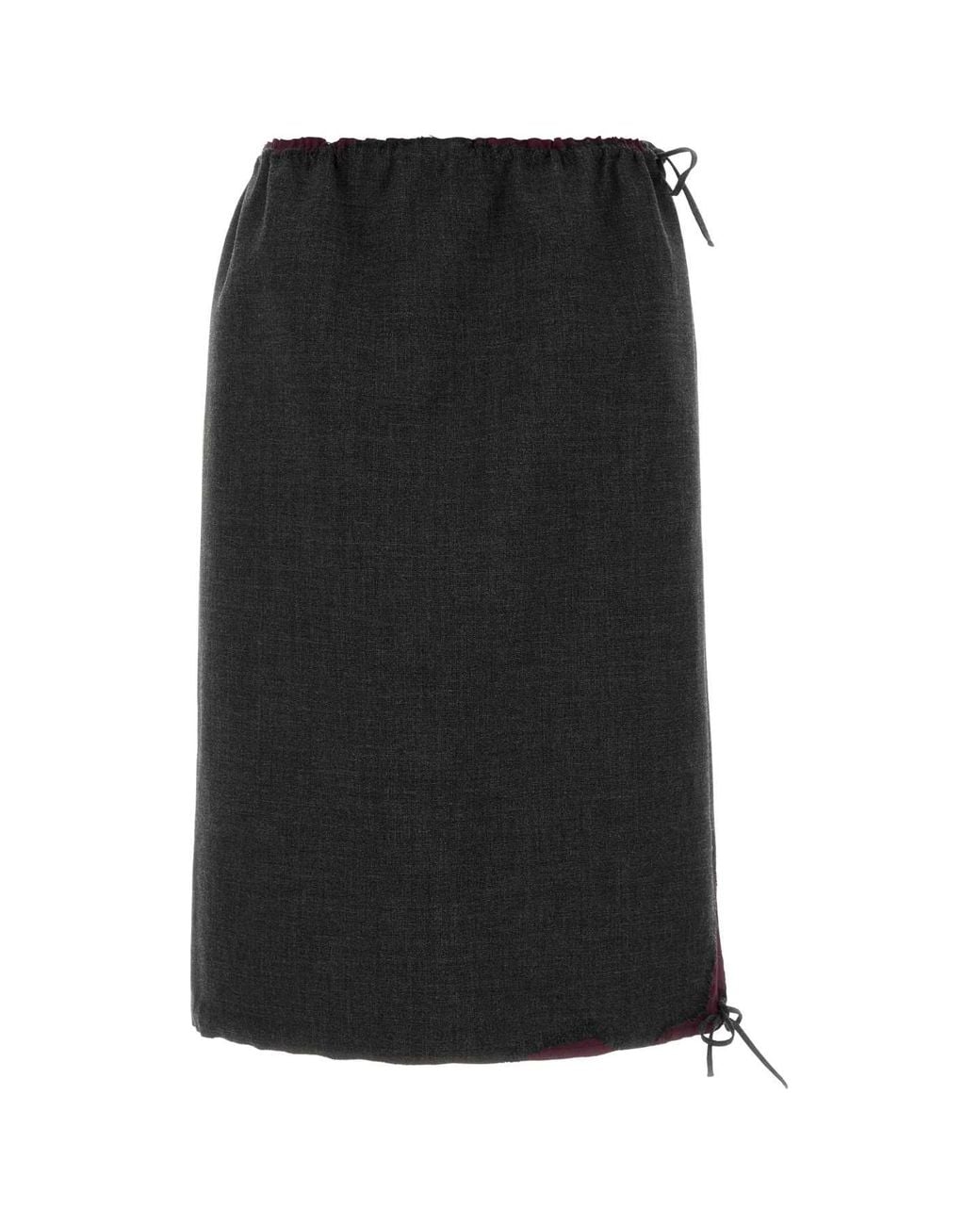 Prada Black Midi Skirt
