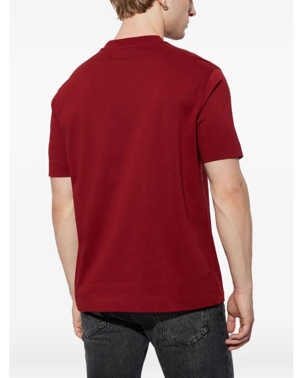 Emporio Armani T-Shirt With Embroidered Logo for men