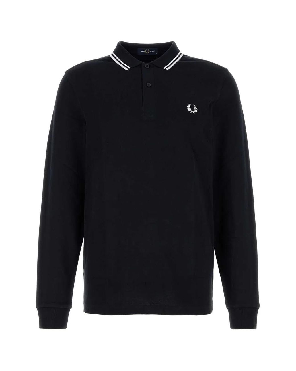 Fred Perry Blue Piquet Polo Shirt for men