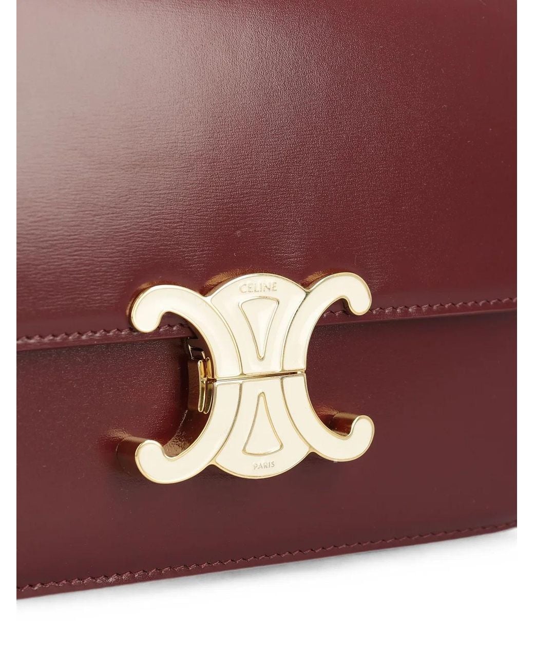 Céline Purple Teen Triomphe Cross Body Bag