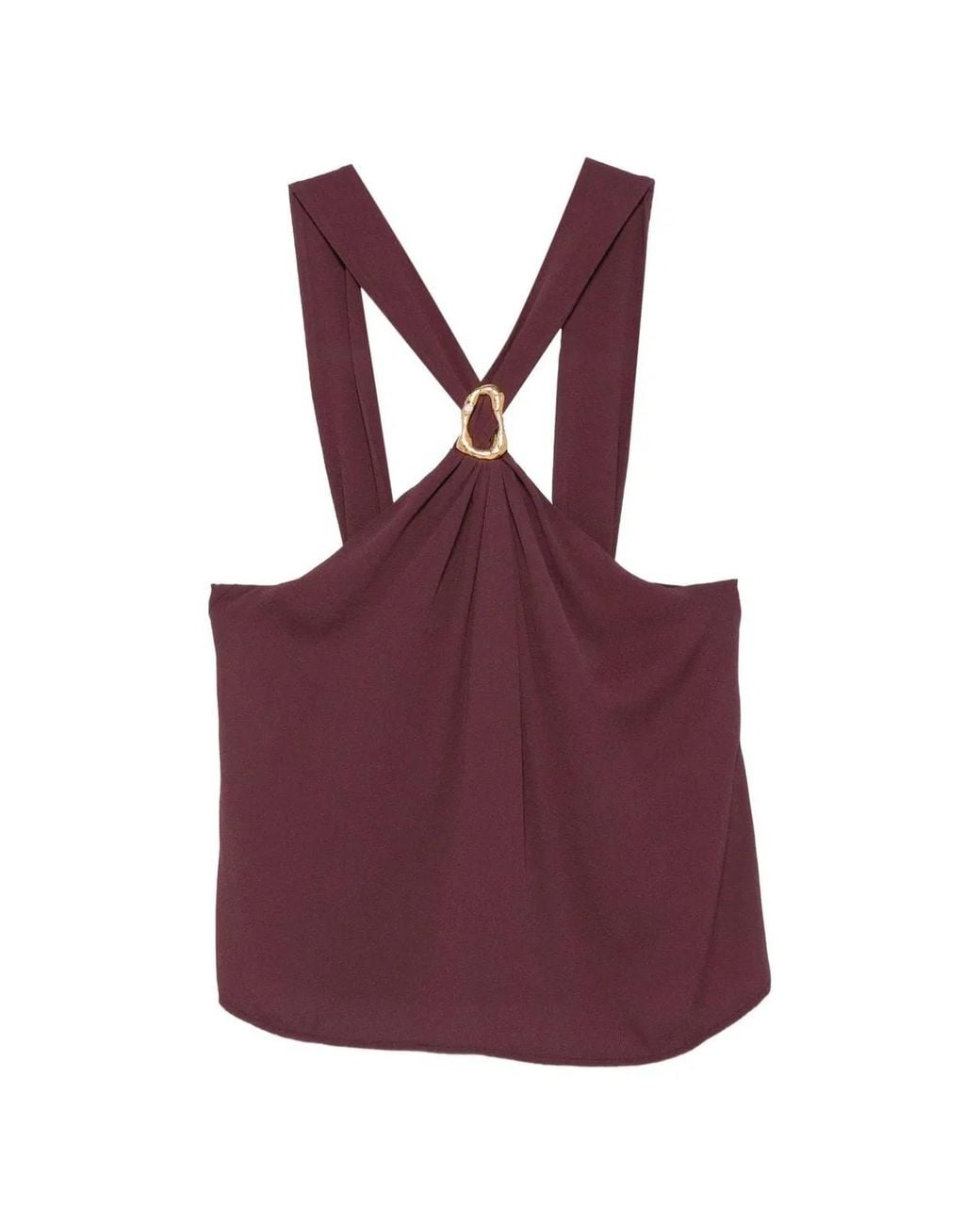Forte_forte Purple Chic Crepe Marocaine Top