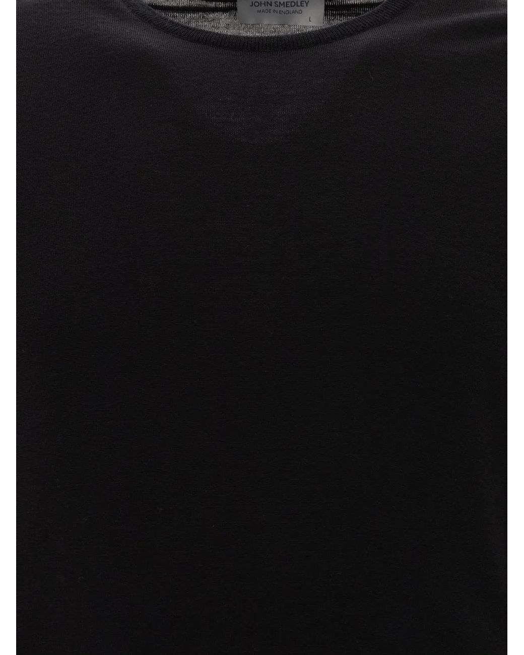 John Smedley Black Lundy for men