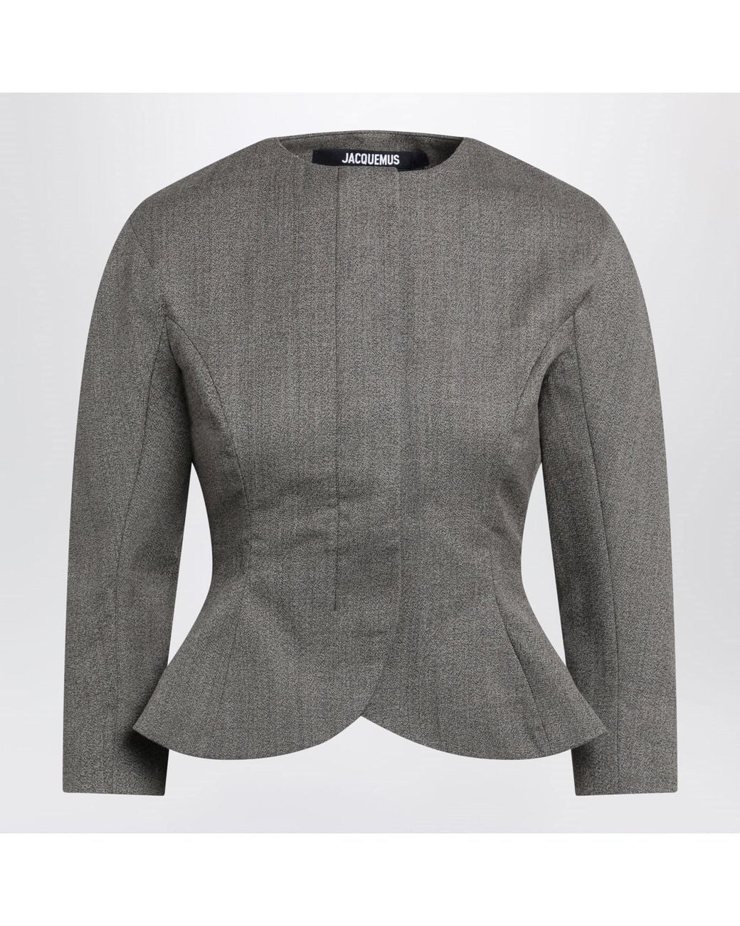 Jacquemus Gray Palmier Wool Jacket