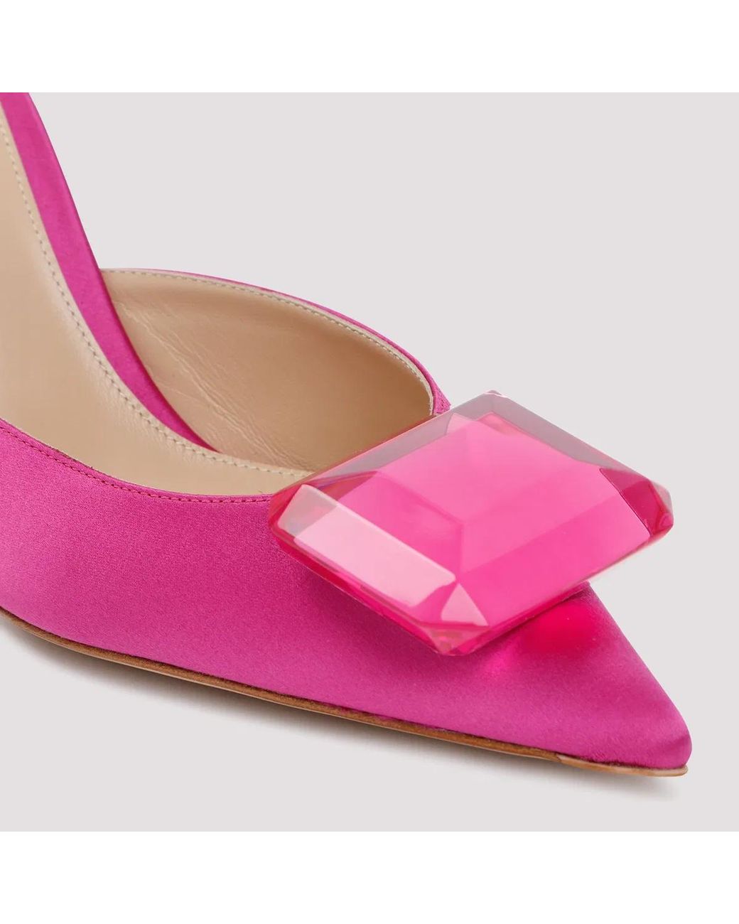 Gianvito Rossi Pink Jaipur Mule 85