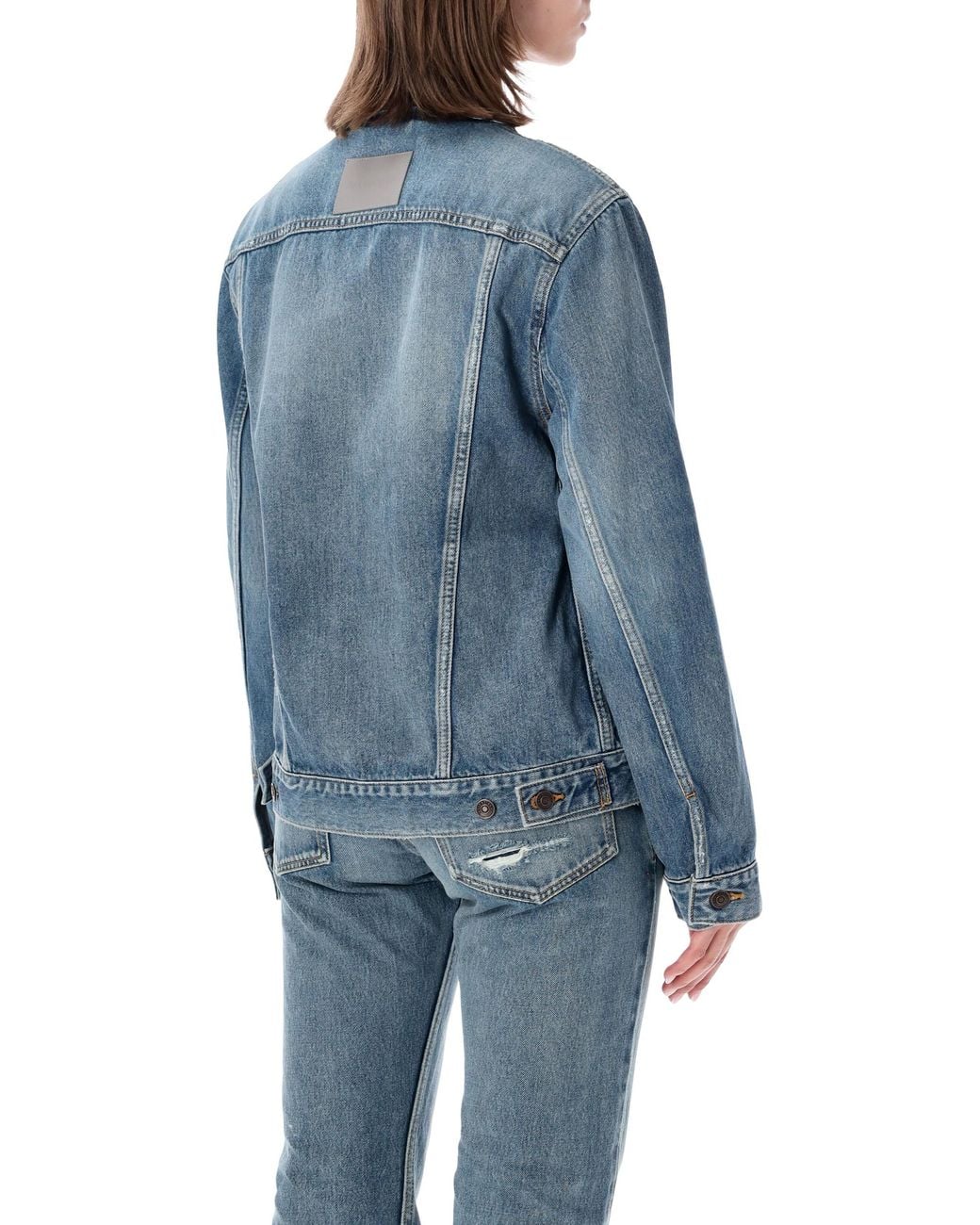 Balenciaga Blue Hourglass Denim Jacket