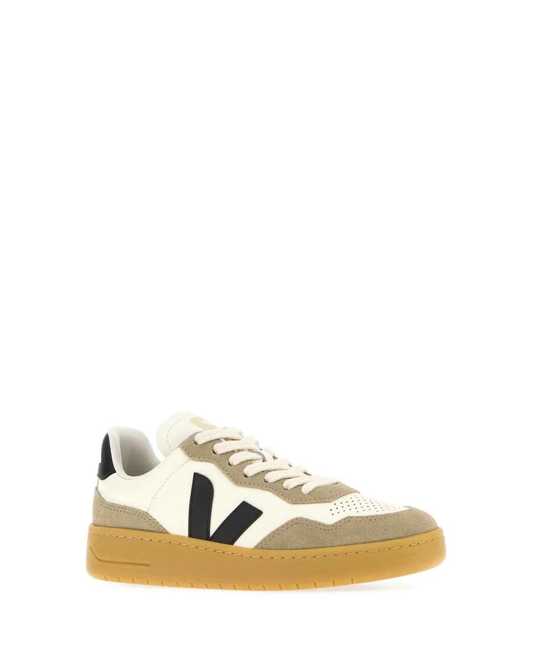 Veja Multicolor V-90 Leather And Suede Sneakers