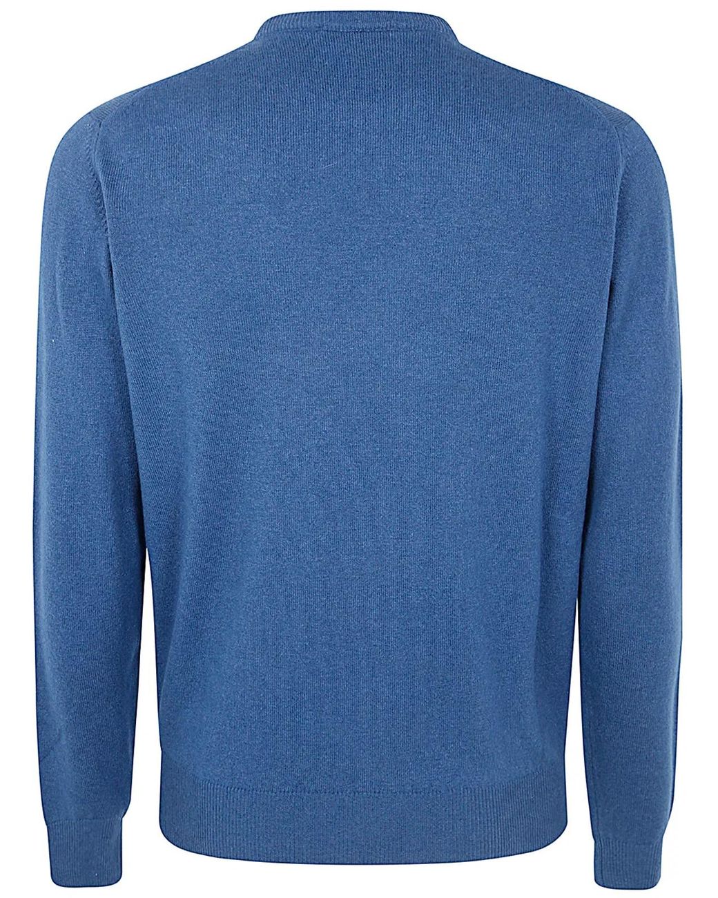 FILIPPO DE LAURENTIIS Blue Long Sleeves Round Neck for men