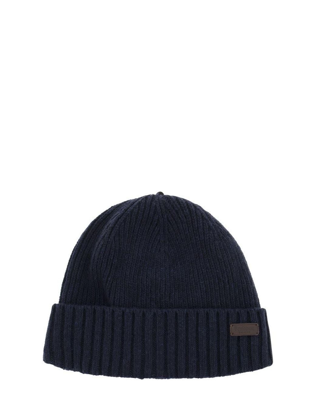 Barbour Blue Carlton Wool Cap for men