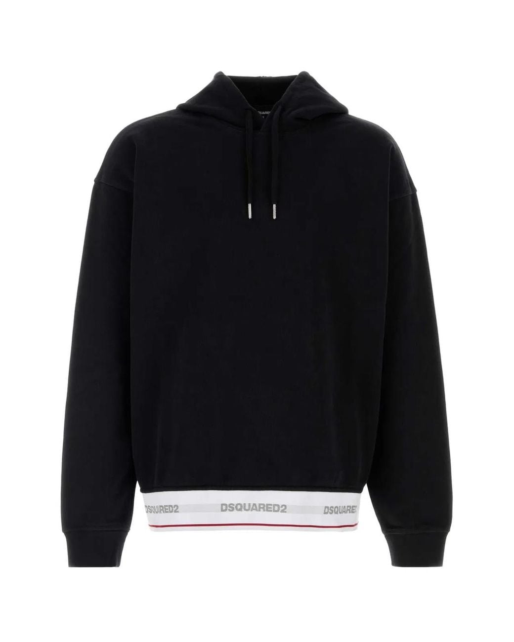 DSquared² Black Relaxed Hoodie for men