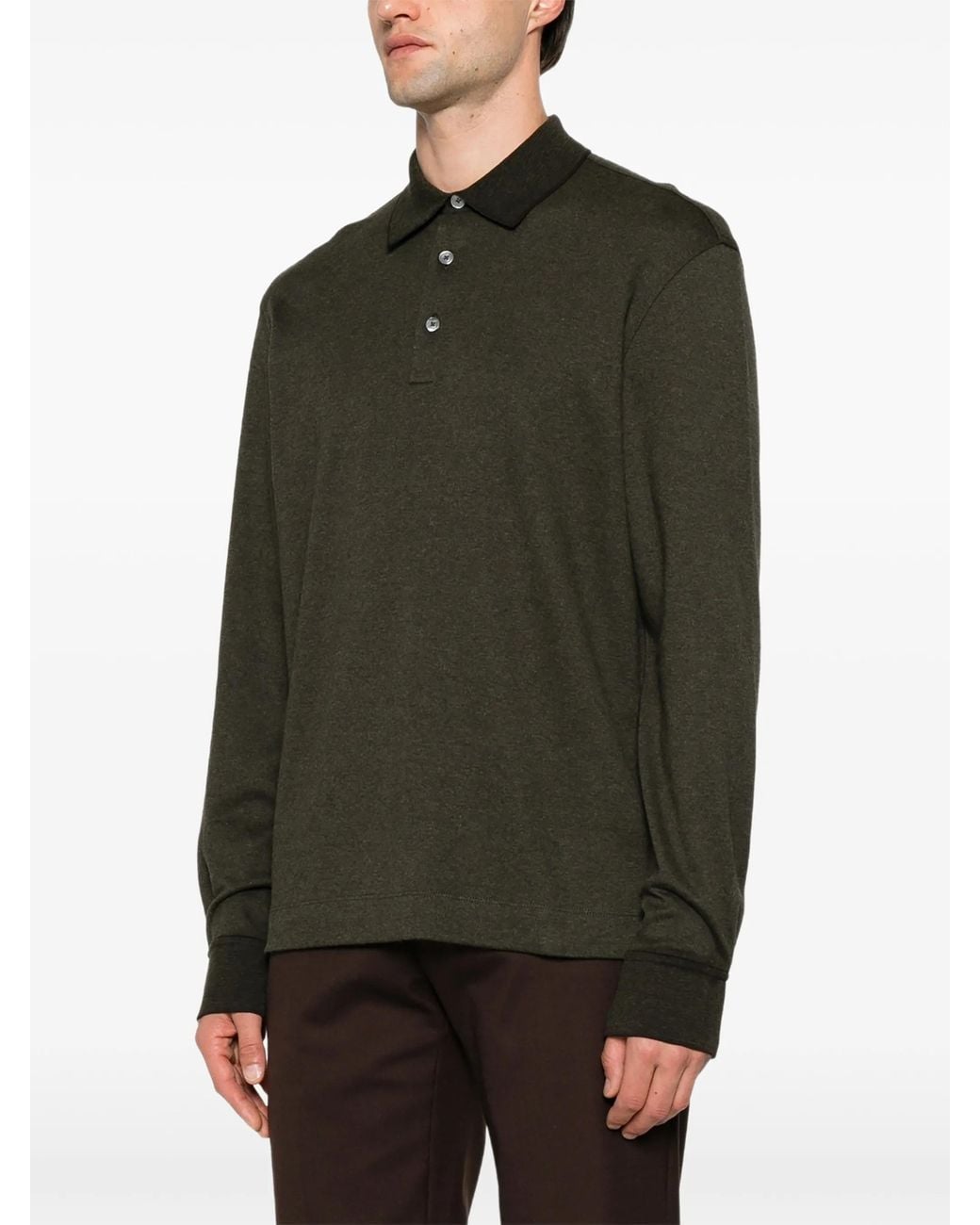 Zegna Green Polo Shirt for men