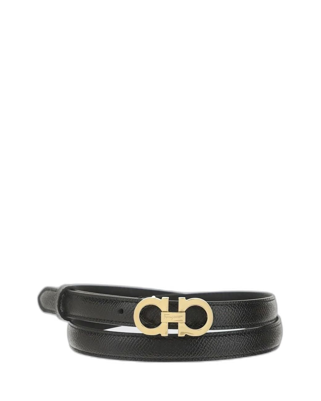 Ferragamo White Leather Belt