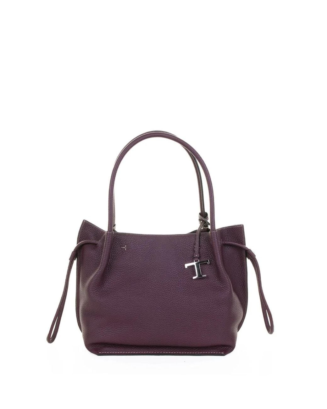 Tod's Purple Medium Bucket Bag