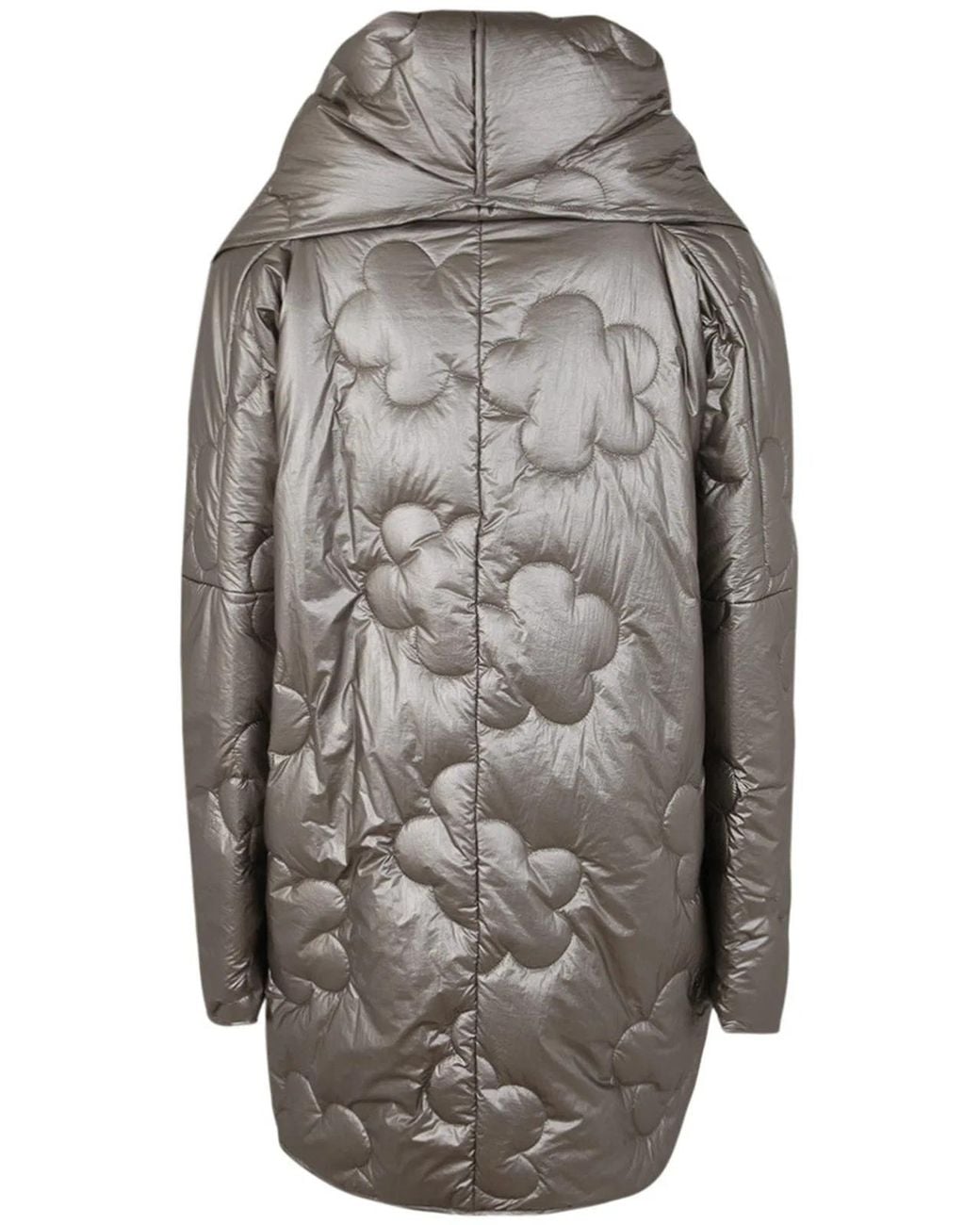 Maria Calderara Gray Padded Wrap Choc Oversized Fluffy Hug