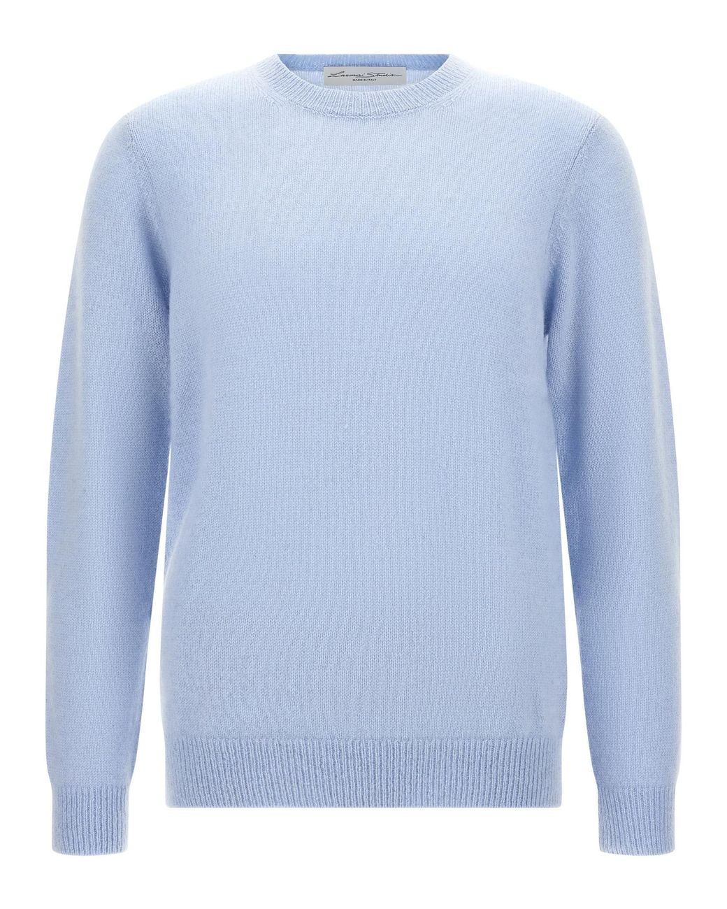 LARMERI STUDIO Blue Cashmere Sweater for men