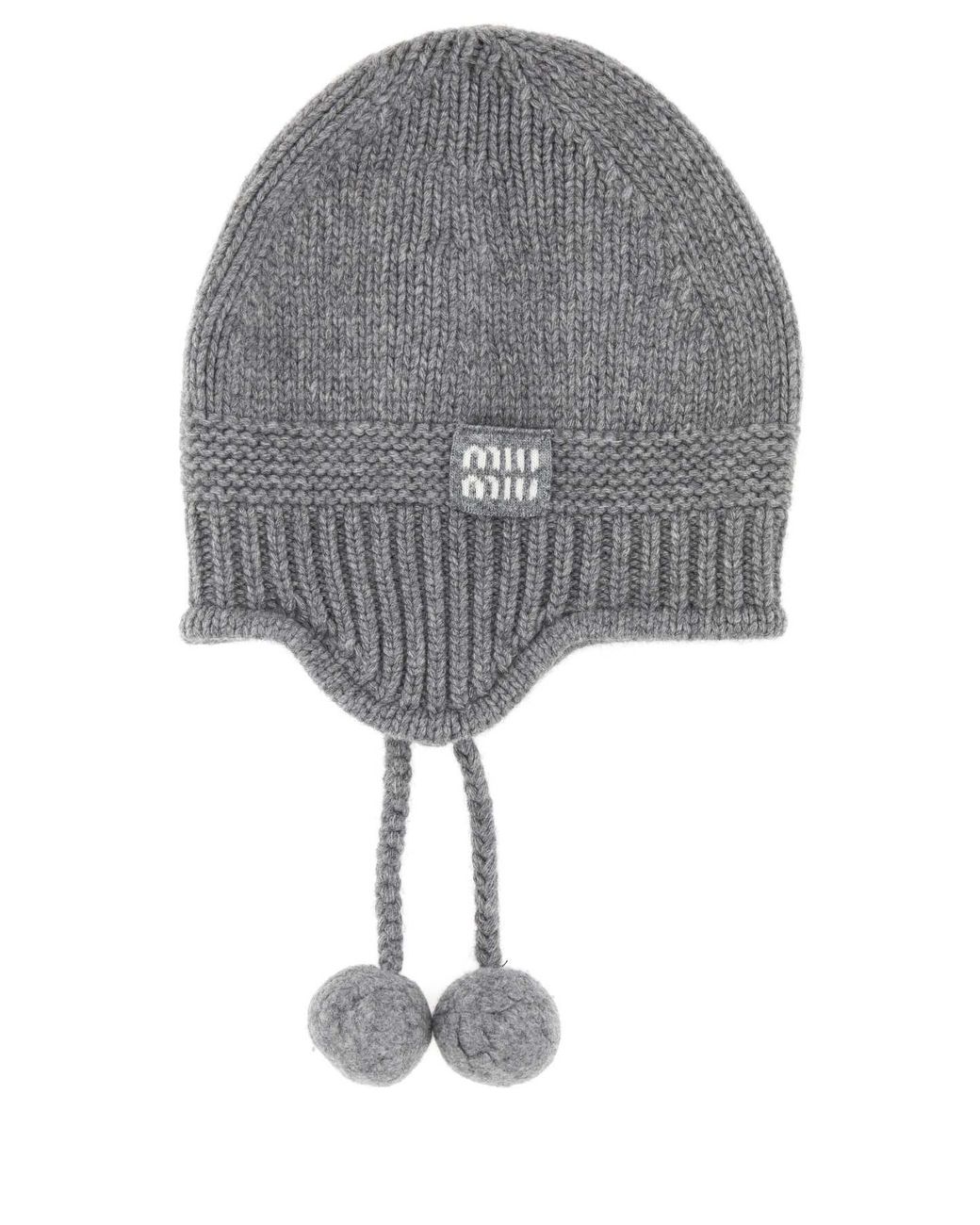 Miu Miu Gray Hats And Headbands