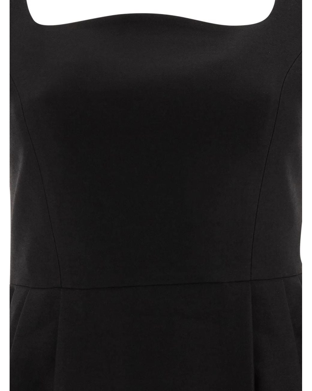 Sandbeige Black Silk Dress