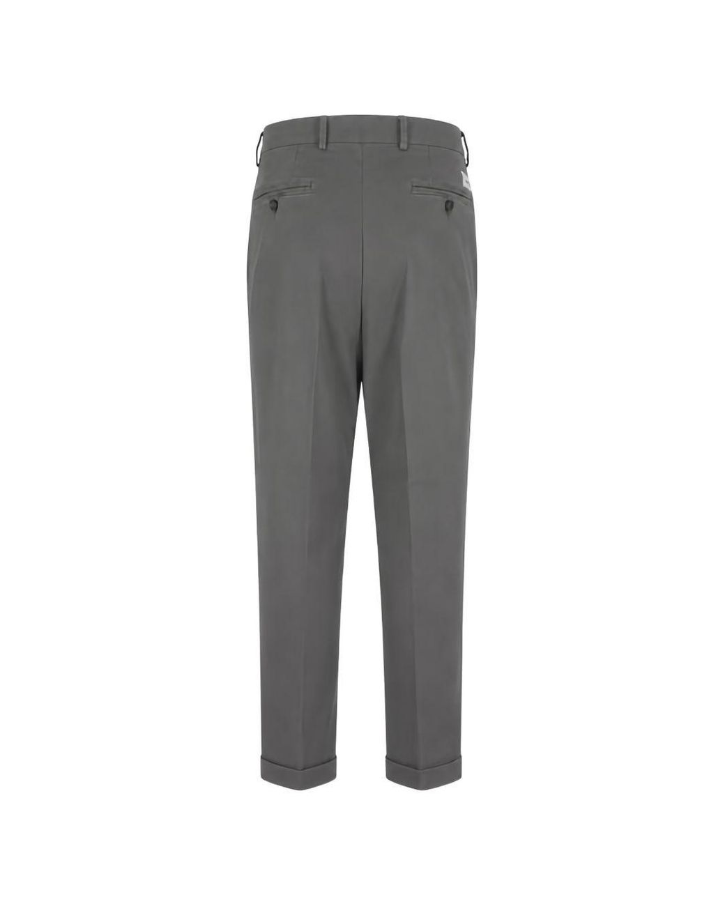 Manuel Ritz Gray Cotton Elastane Trousers for men