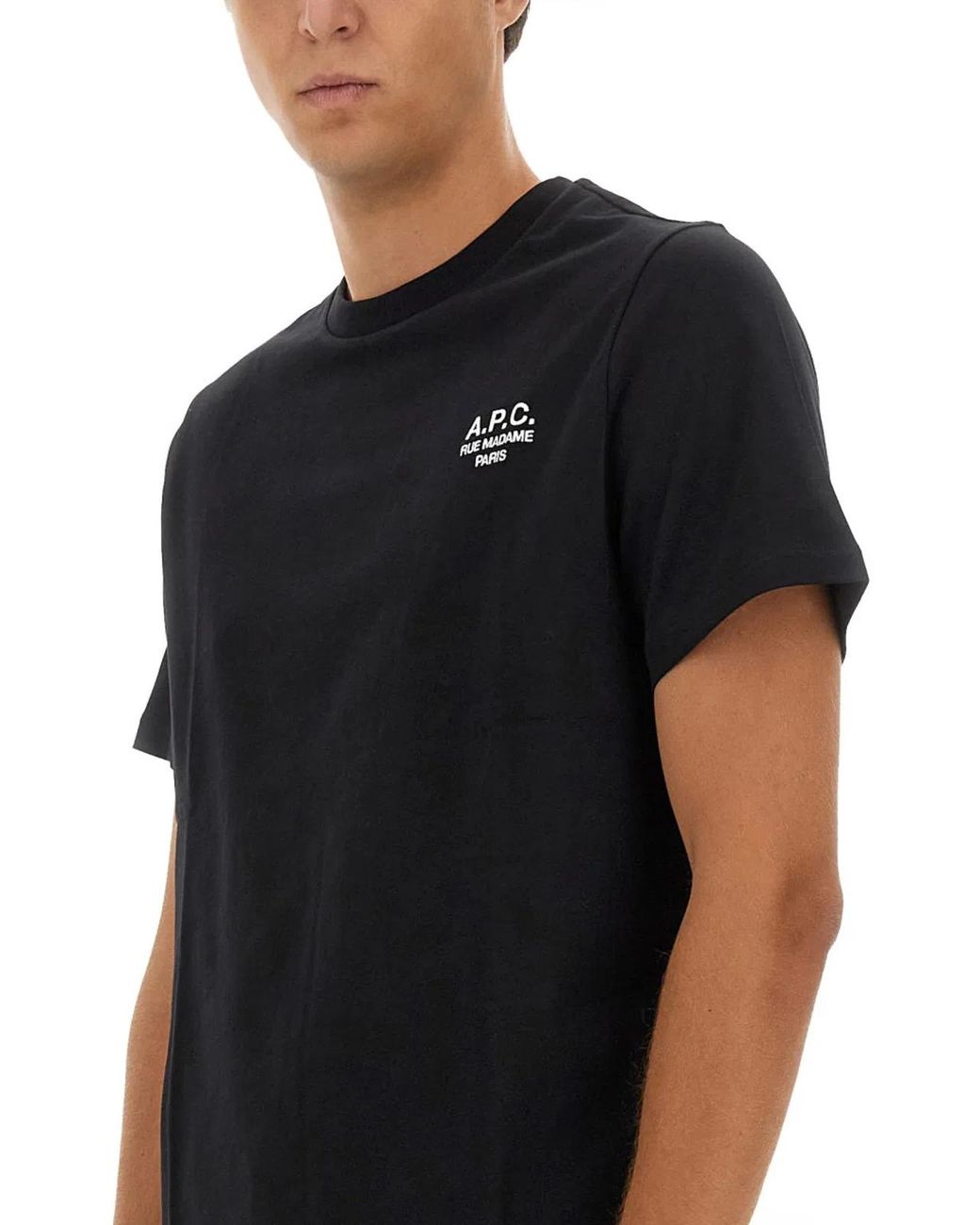 A.P.C. Black T-Shirts for men