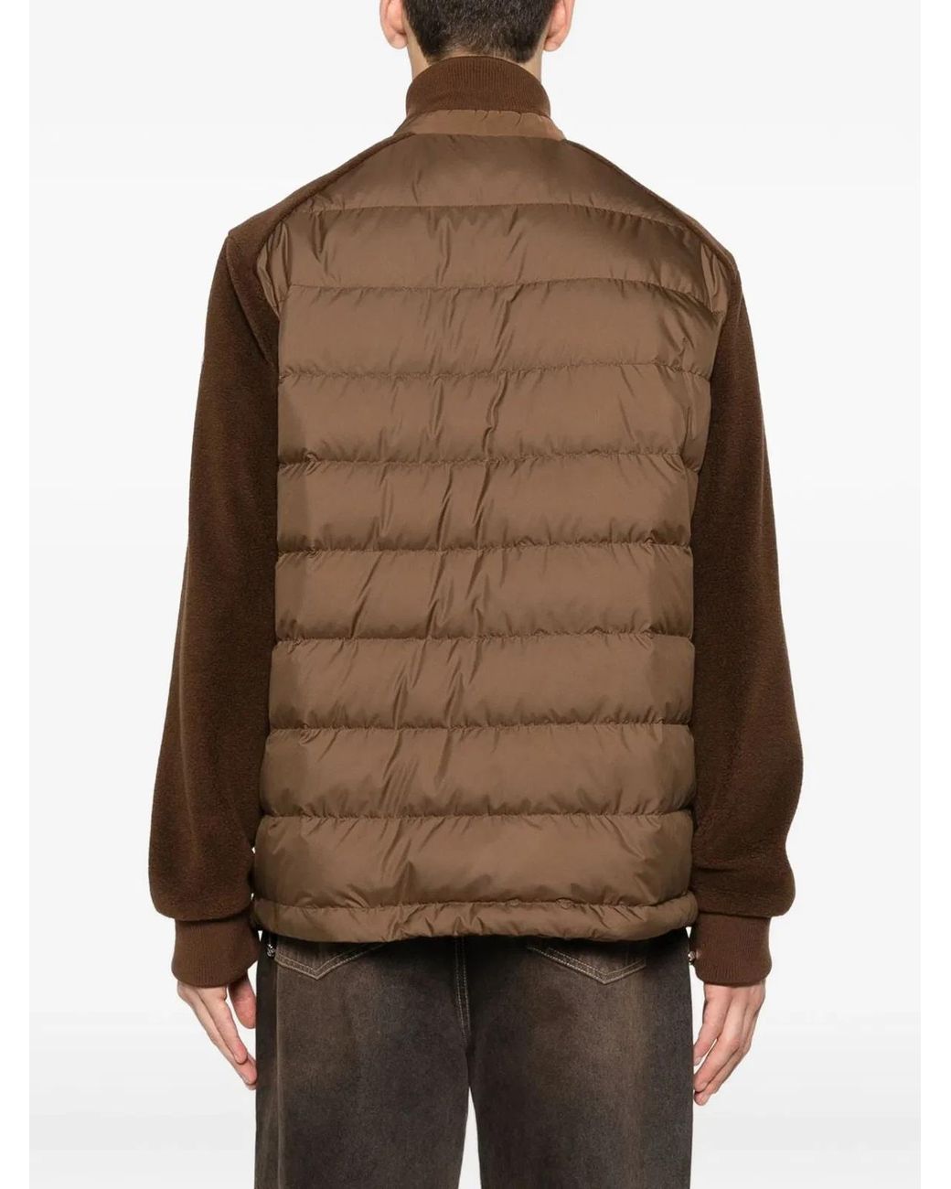 Moncler Brown Zip Up Cardigan for men