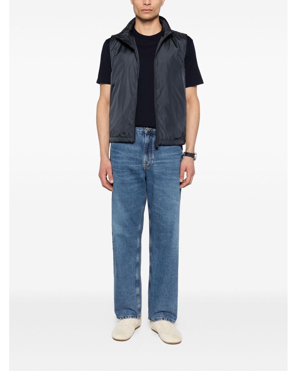 Aspesi Blue Gilet Vernes for men