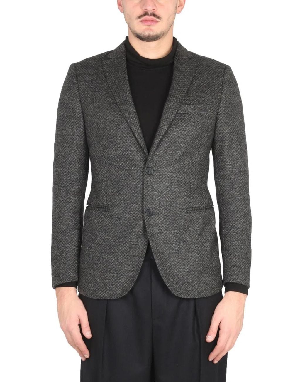 Tonello Gray Single-Breasted Jacket for men