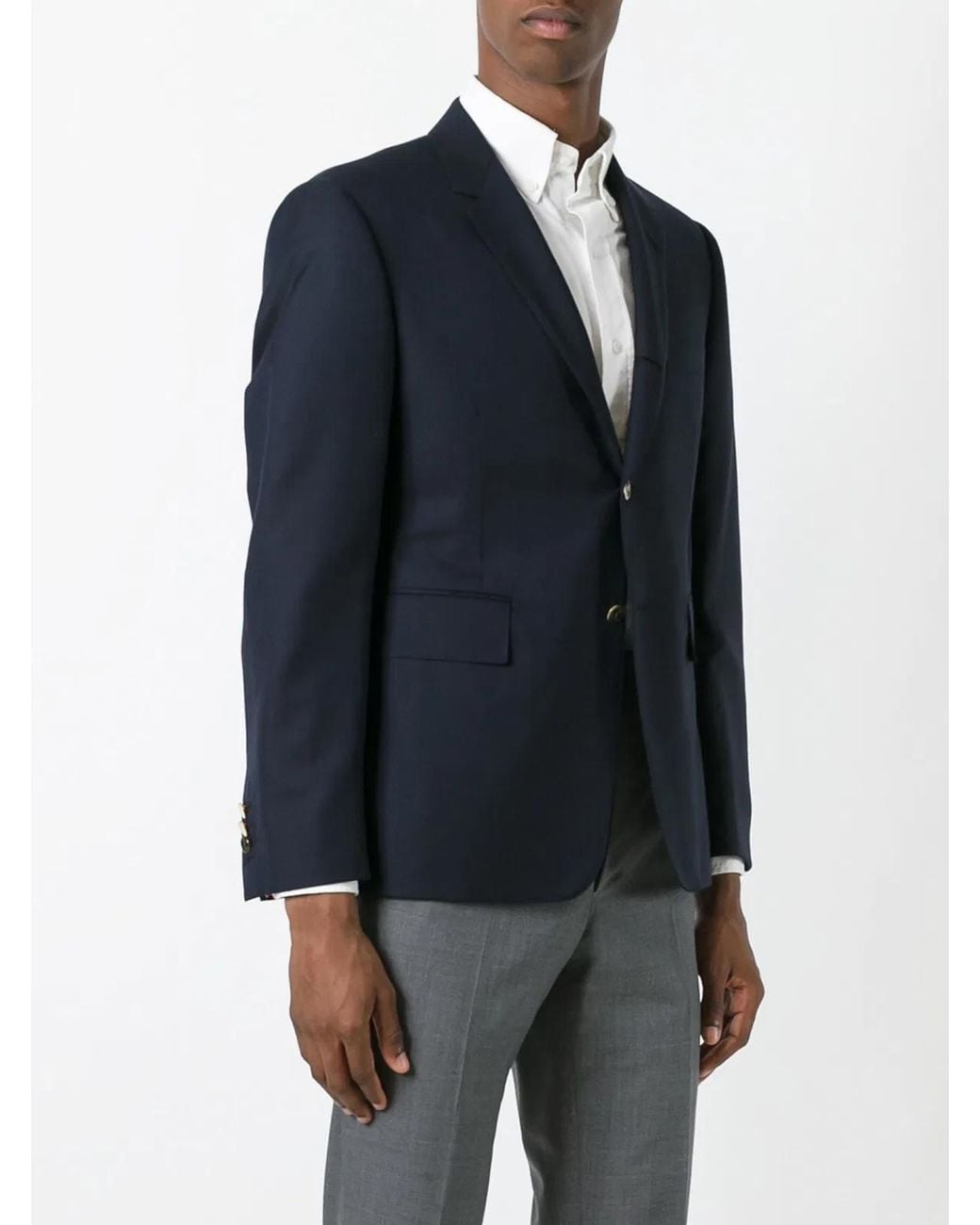 Thom Browne Blue Classic Twill Sport Wool Blazer for men