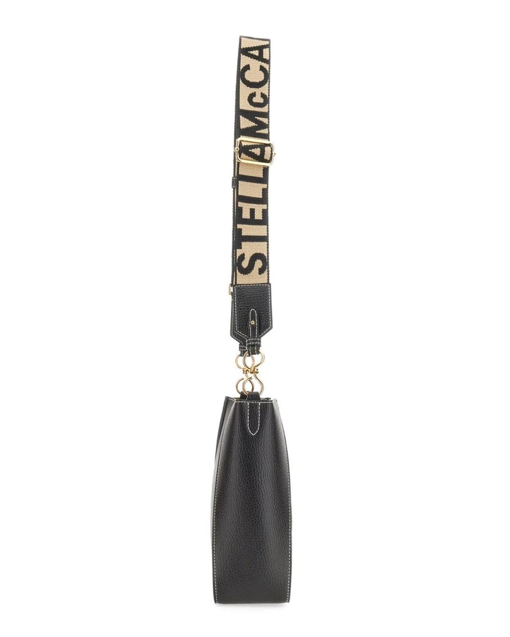 Stella McCartney Black Shoulder Bag With Logo