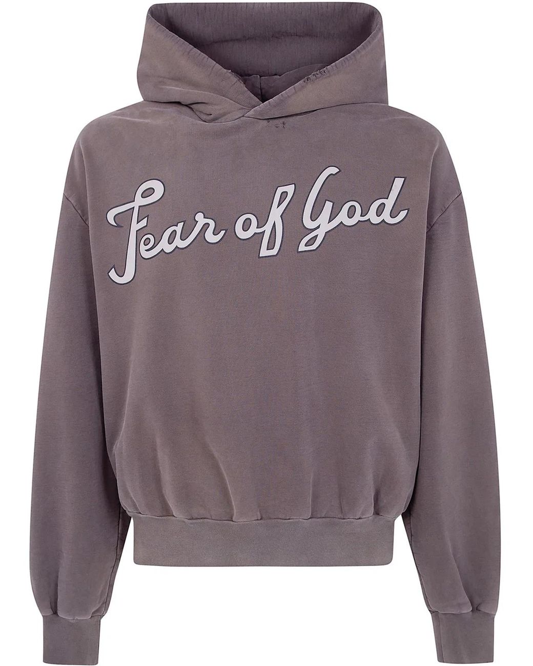 Fear Of God Gray "26" Classic Fit Half Raglan Hoodie
