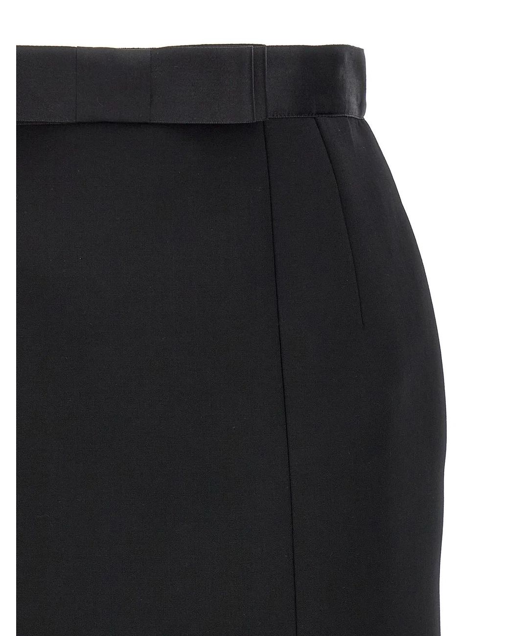 Dolce & Gabbana Black High Waist Skirt