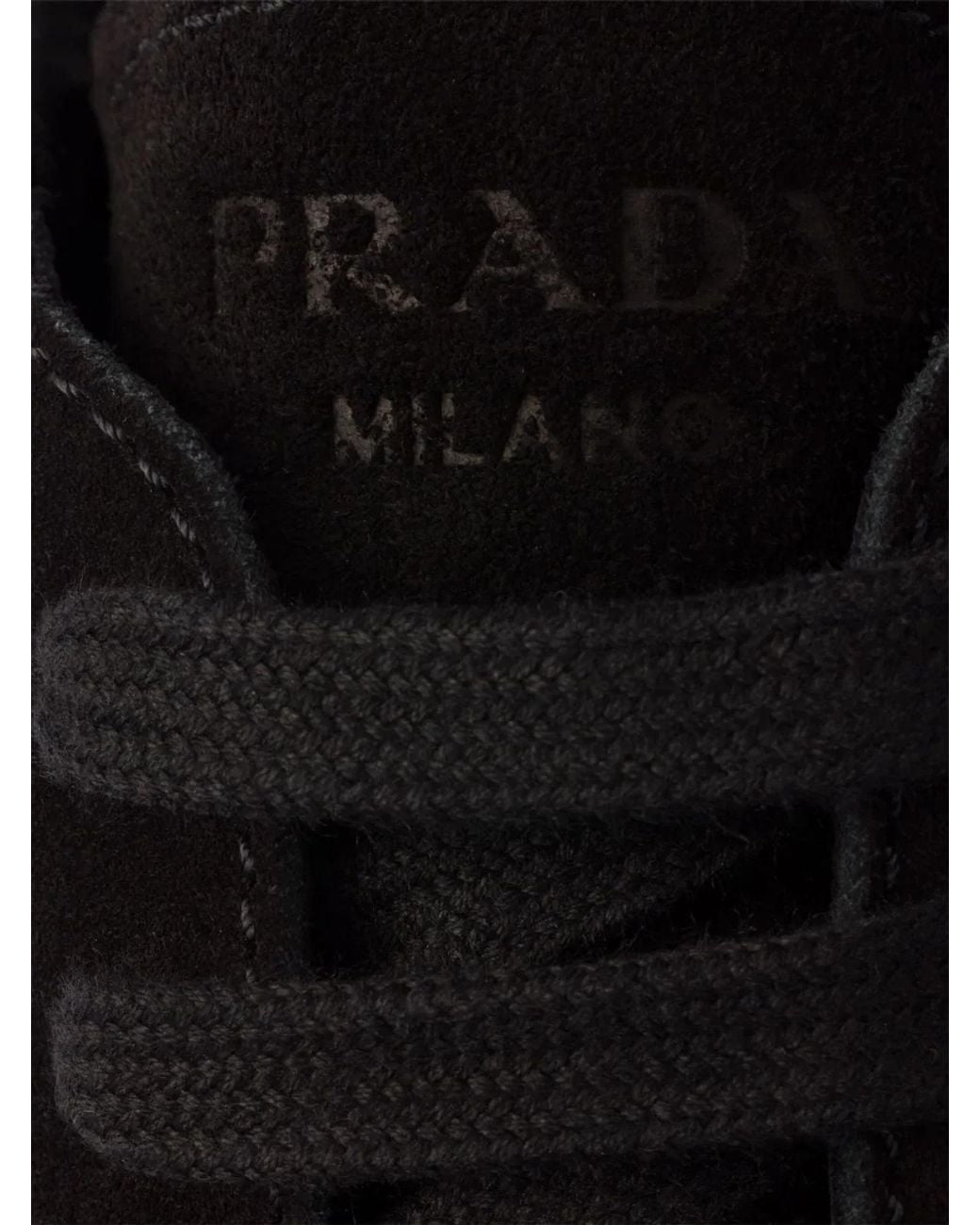 Prada Black Re-Nylon And Suede Prax 2.0 Sneakers for men