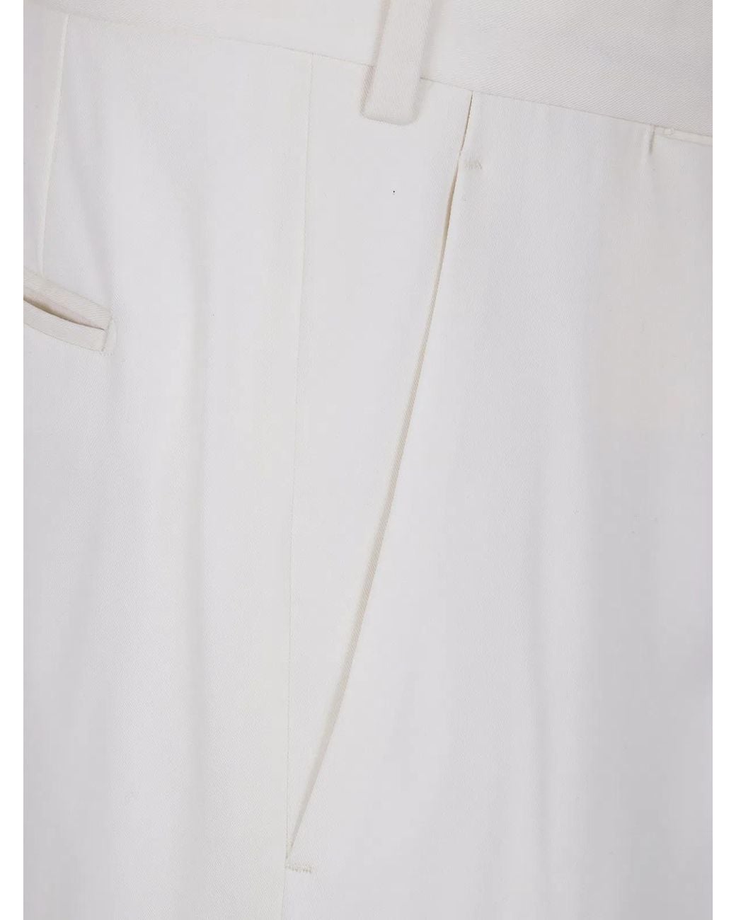 Lardini White Attitude Trousers for men