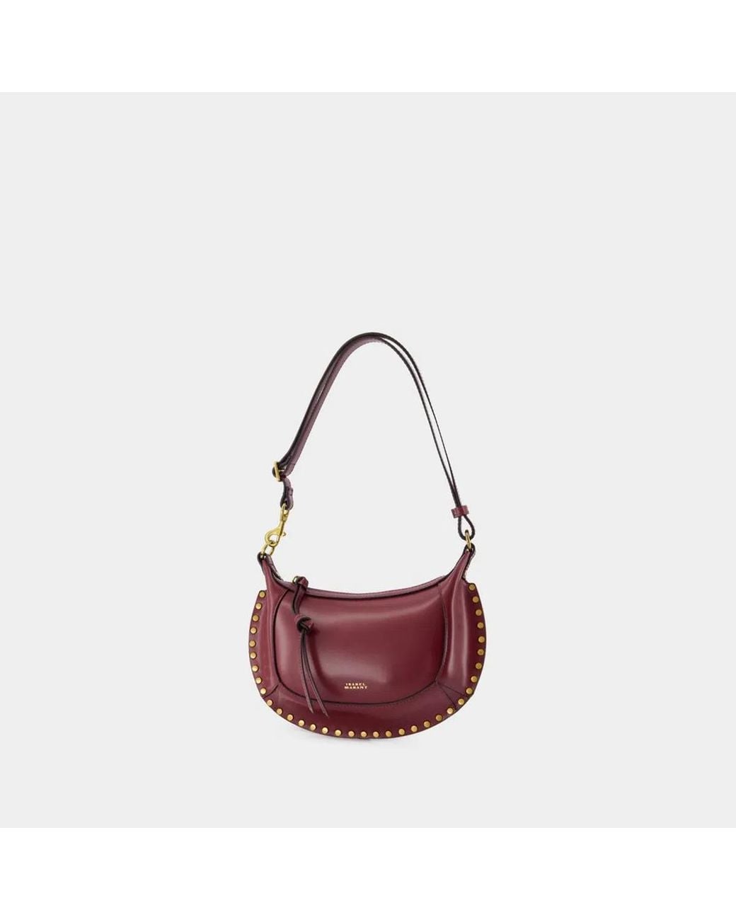 Isabel Marant Red Oskan Moon Gd Shoulder Bag