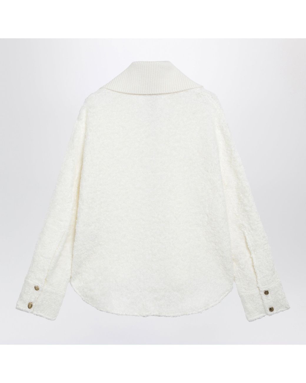 Moncler White Zip-Up Jacket