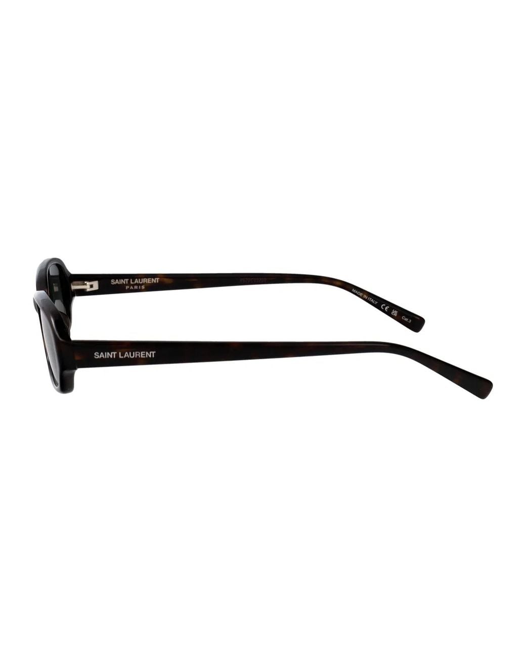 Saint Laurent Black Havana-Havana- Acetate Sunglasses
