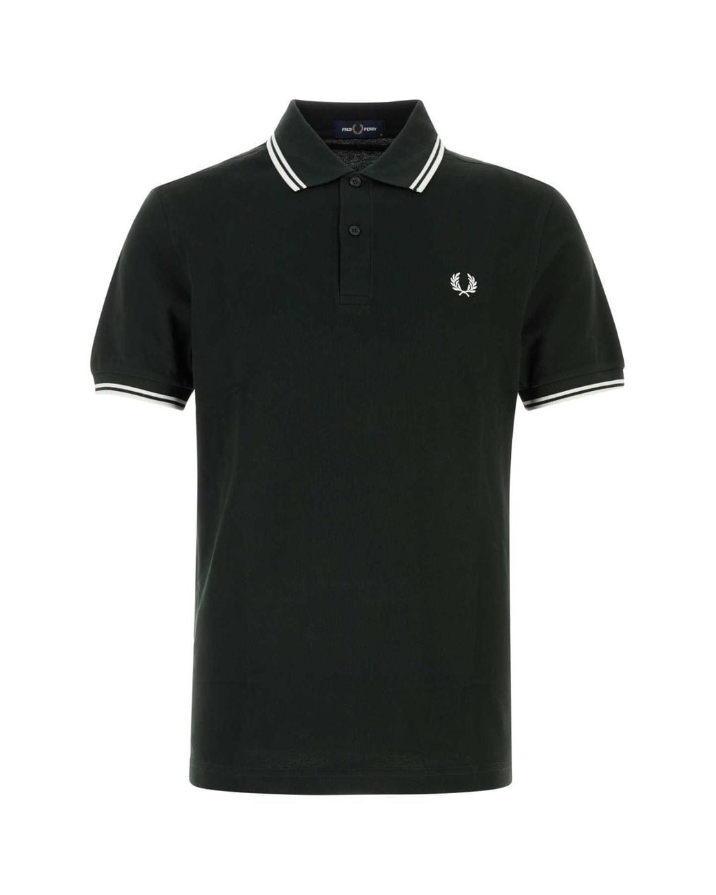 Fred Perry Black Fp Twin Tipped Shirt for men