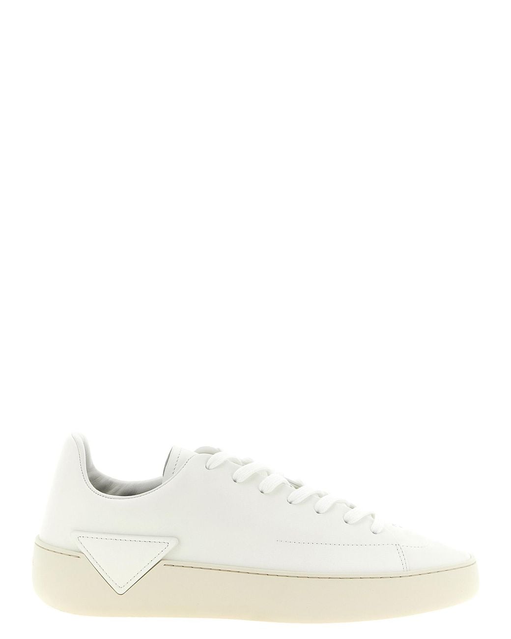 Prada White 'Court' Sneakers for men