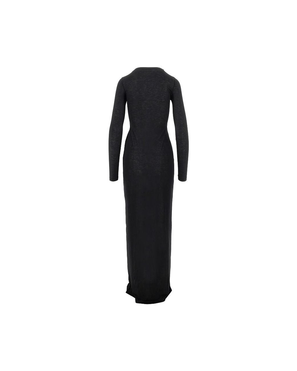 7 For All Mankind Black Jersey Long Dress