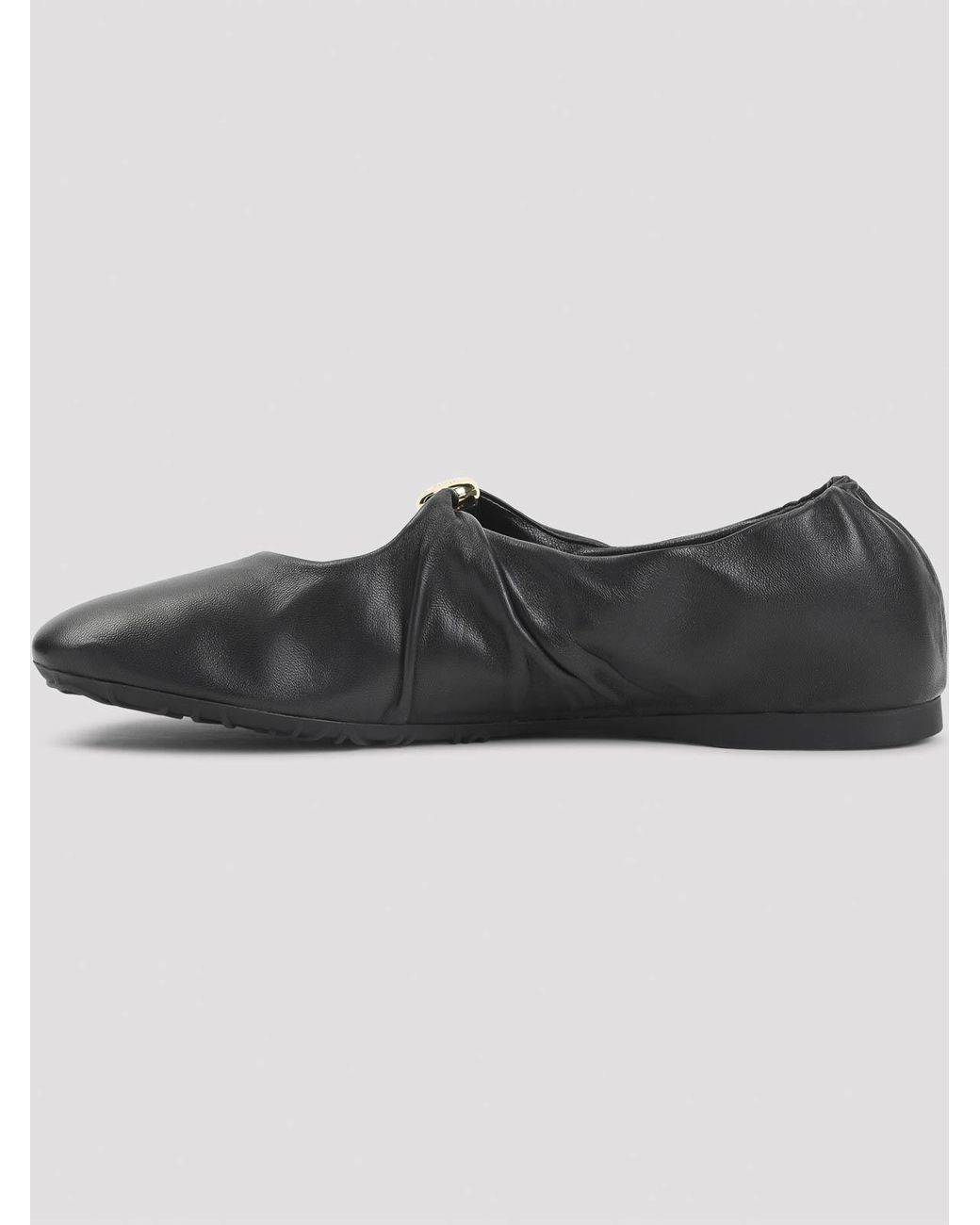 Loewe Black Pebble Soft Ballerinas