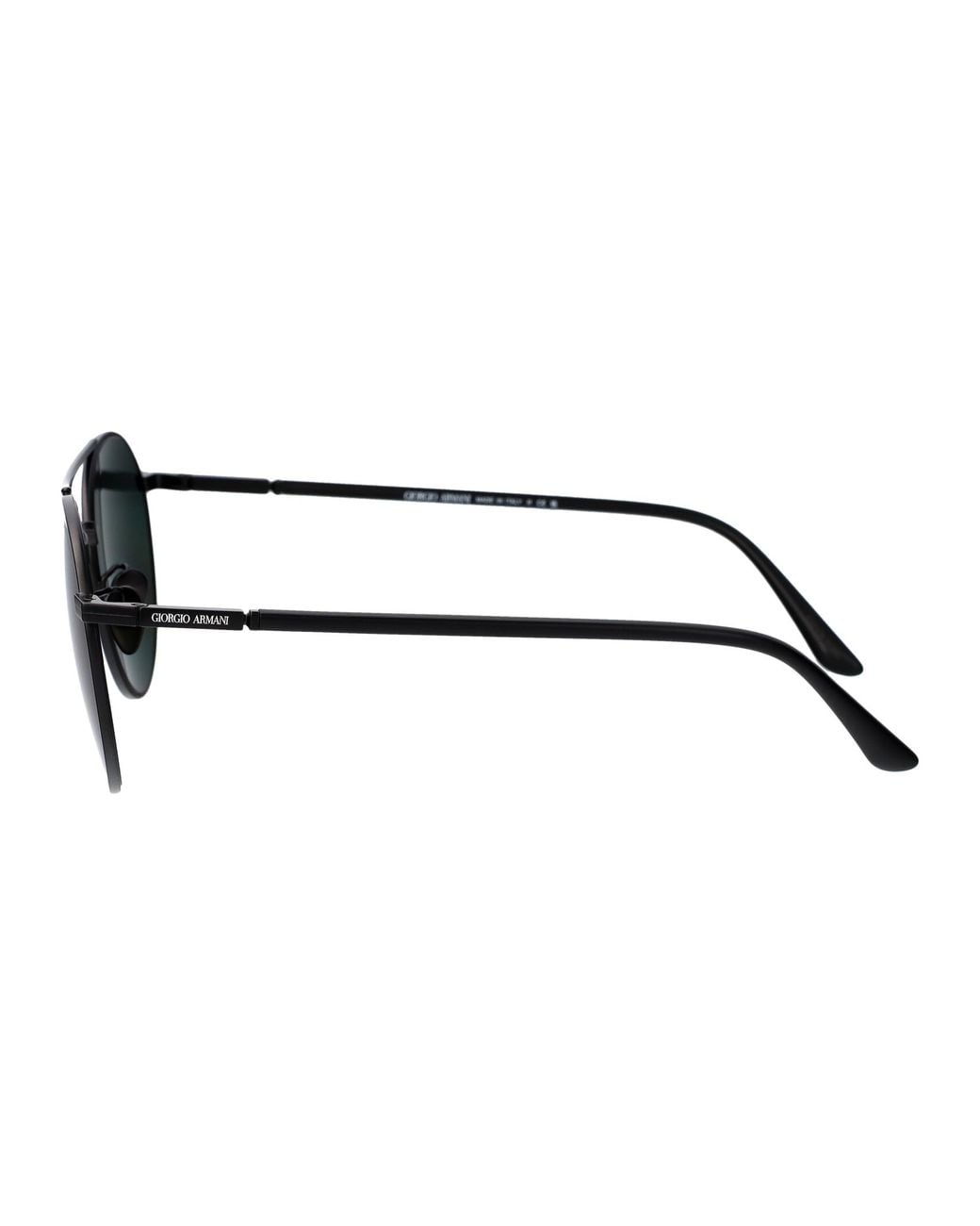 Giorgio Armani Green Matte Steel Sunglasses