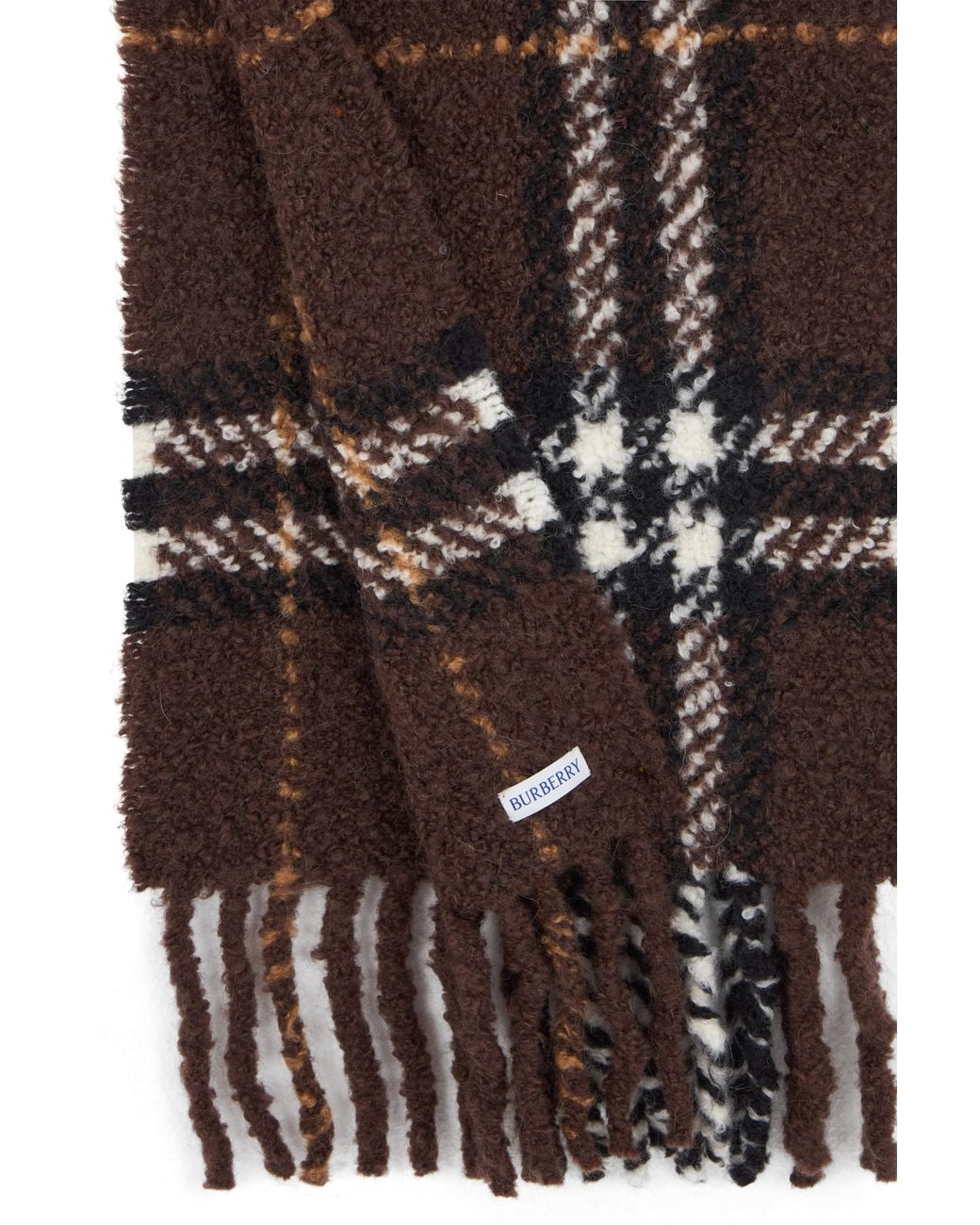 Burberry Brown Checked Scarf