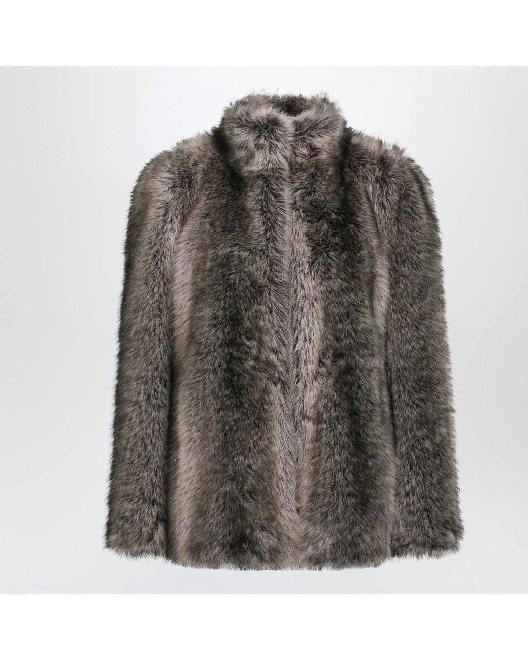 Frankie Shop Brown Shaded Faux Fureffect Jacket