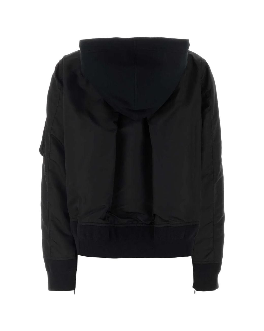 Sacai Black Sponge Sweat Hoodie
