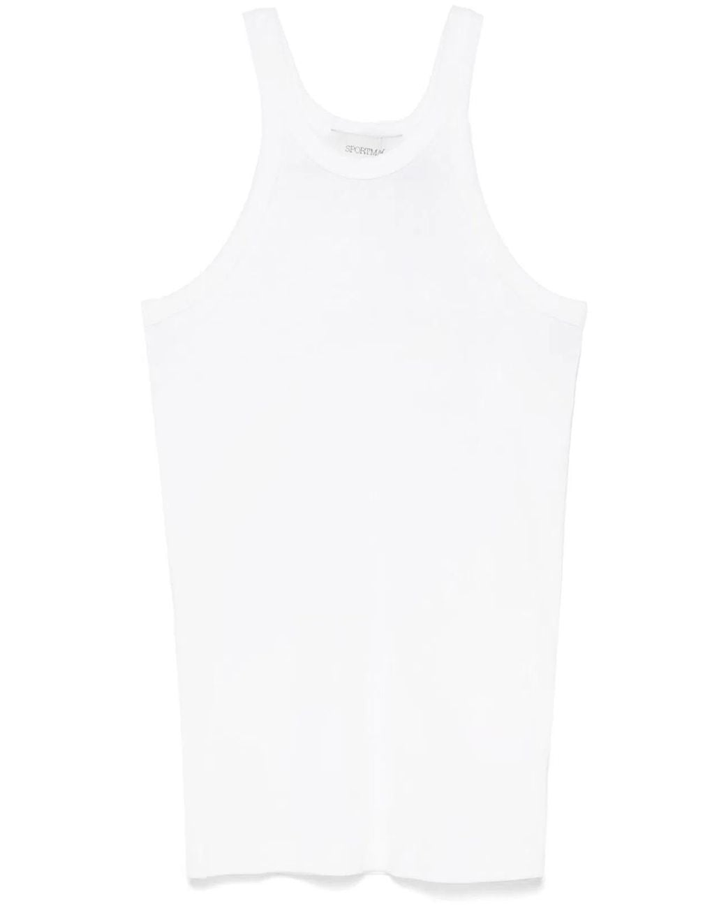 Max Mara White Nastie Silk Cotton Tank Top