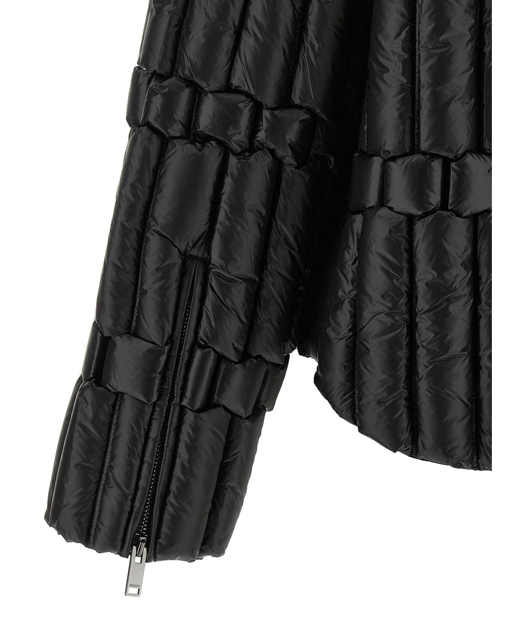 RAXXY Black 3D Biker Down Jacket