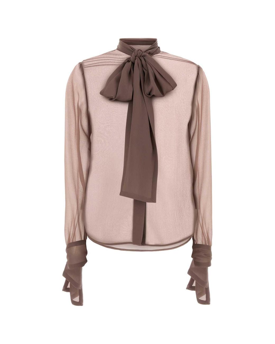 Saint Laurent Pink Transparent Shirt